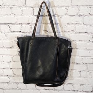Tabitha Webb • Black Leather Tote Bag